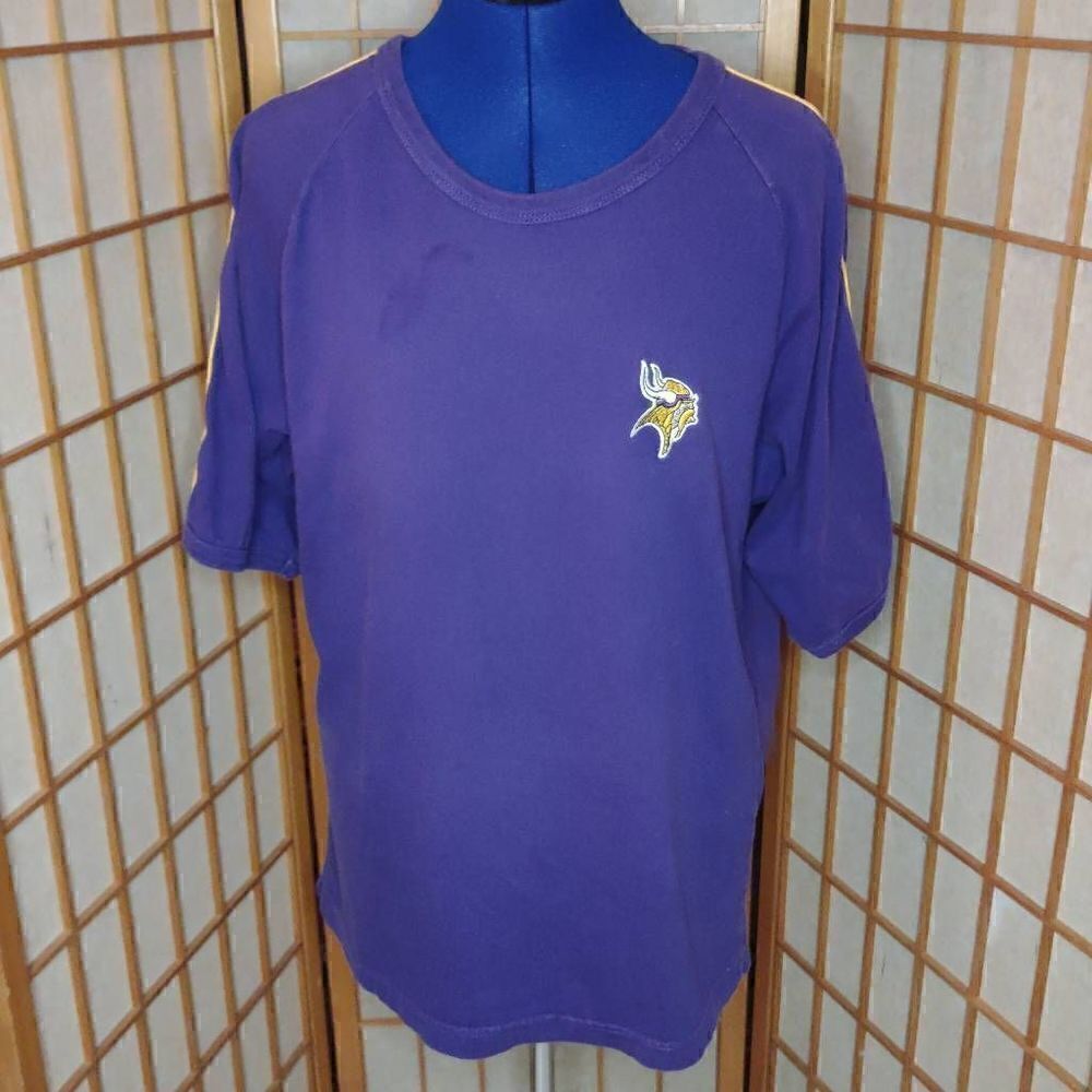 The Edge Men's Vintage 1999 Minnesota Vikings Fanatic T-Shirt Purple Large